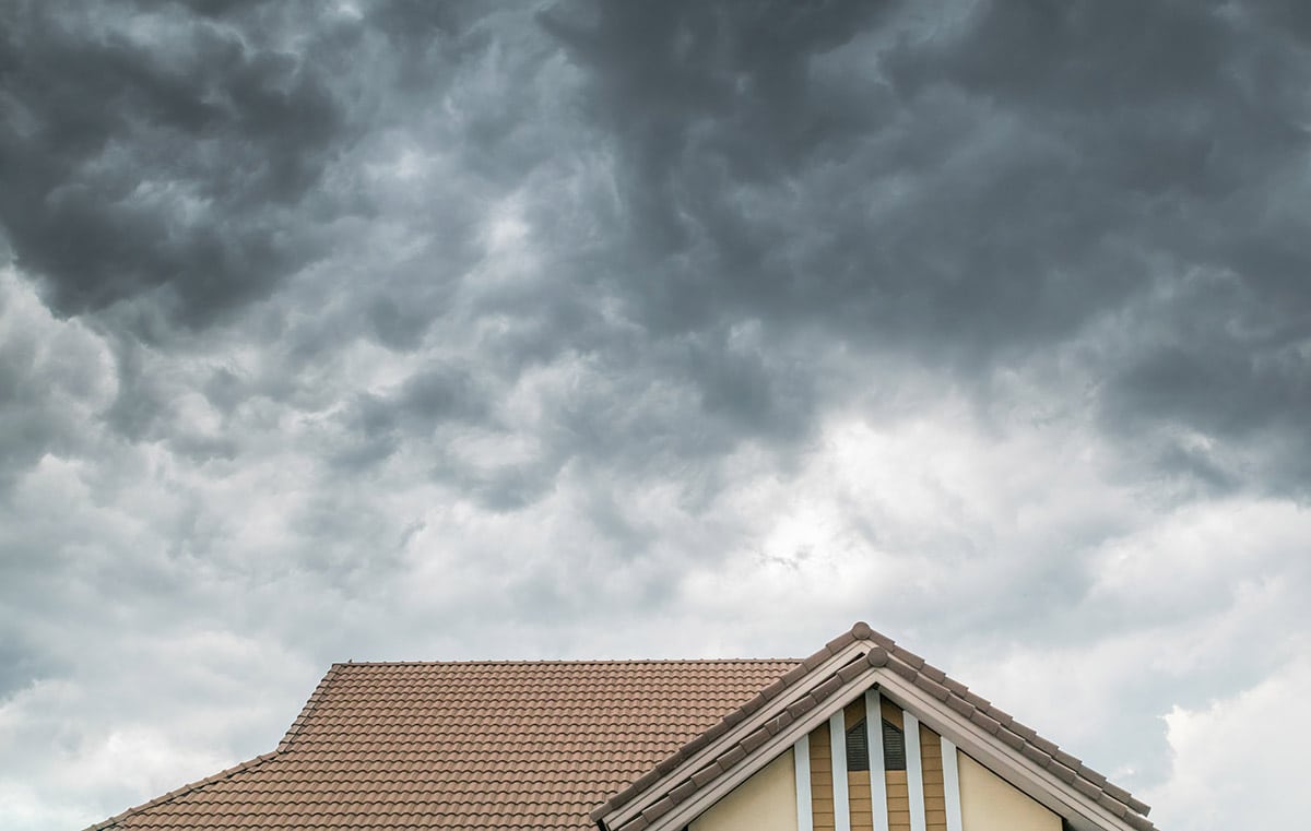 water damage caused by storm